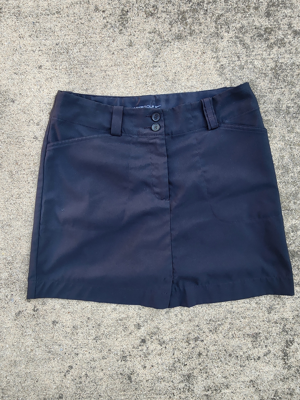 Nike Golf Dri-FIT Black Skorts Womens Size 6 Performance Stretch Flat Front